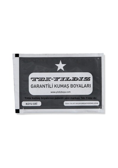 Tekyıldız Tek Yıldız Kumaş Boyası Koyu Gri