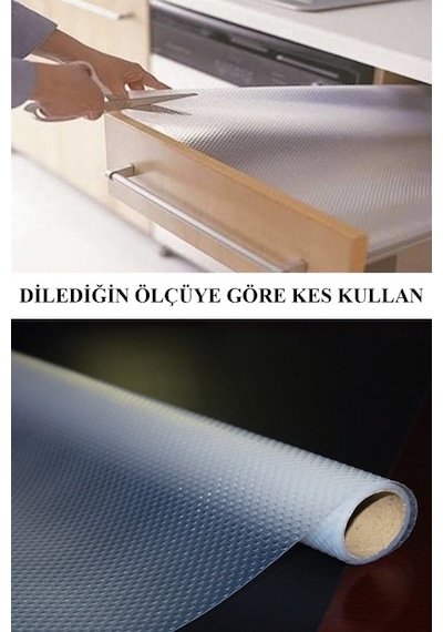 Eva Raflık Kaymaz Dolap İçi Çekmece Raf Örtüsü Kaydırmaz 45 Cm X 10 Metre