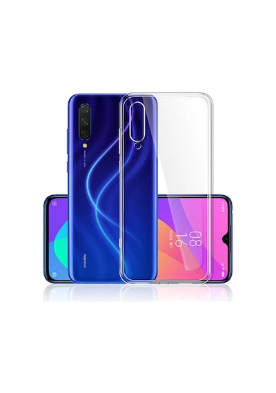 Noktaks - Xiaomi Mi 9 Lite Uyumlu - Kılıf Şeffaf Soft Slim Fitt Süper Silikon Kapak - Şeffaf
