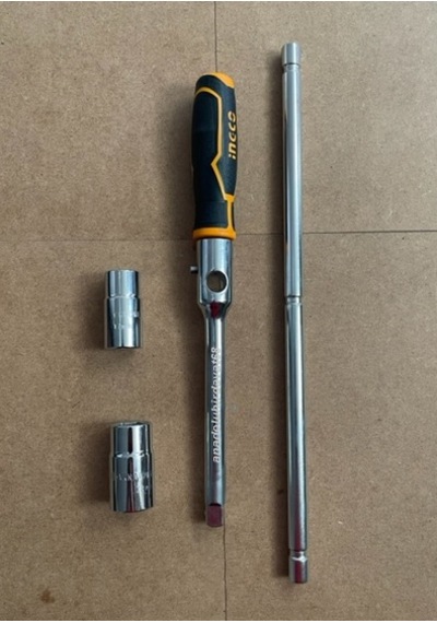 İngco Çelik Pro 1/2'' Çapraz Bijon Anahtar 17-19-22-23 Bijon Sökme Anahtarı