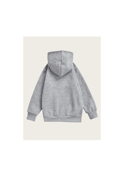 Uyguntarz Eternal Light Baskılı Oversize Çocuk Sweatshirt Gri