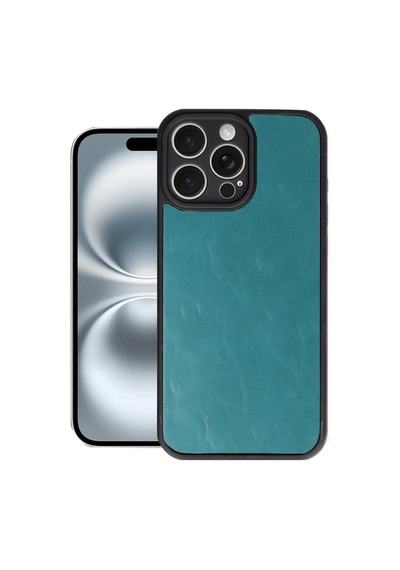 Apple Uyumlu iPhone 16 Pro Max Kılıf Aras Deri Kapak - Açık Yeşil Diğer