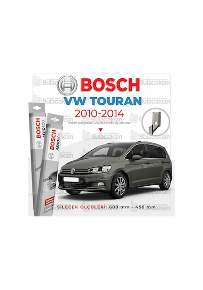 Volkswagen Touran Muz Silecek Takımı 2010-2014 Bosch Aeroeco
