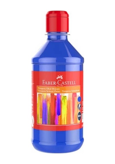 Faber-castell Tempera Okul Boyası 500 Ml Mavi Karışık