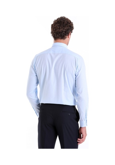 Hatemoğlu A. Mavi D. Comfort Fit Desenli 100% Pamuk Slim Yaka Uzun Kollu Ca Mavi Hatemoğlu A. Mavi D. Comfort Fit Desenli 100% Pamuk Slim Yaka Uzun Kollu Ca Mavi