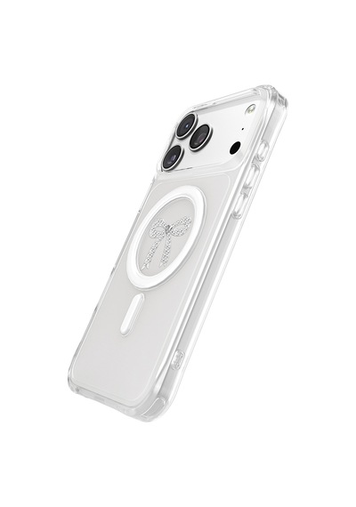 İphone 18 Pro Max Uyumlu Kılıf M-safe Şarj Özellikli Zore Paris Mova Sert Pc Kapak Şeffaf