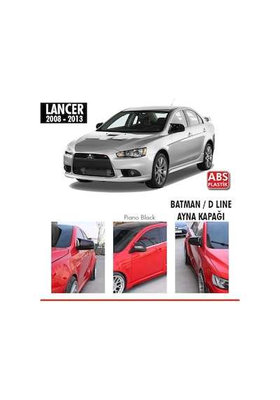 Mitsubishi Lancer Yarasa Ayna Kapağı Parlak Siyah 2008 2013