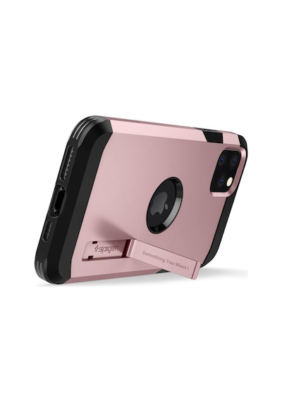 Spigen Apple Uyumlu iPhone 11 Pro Max İle Kılıf Tough Armor Rose Gold Rosegold