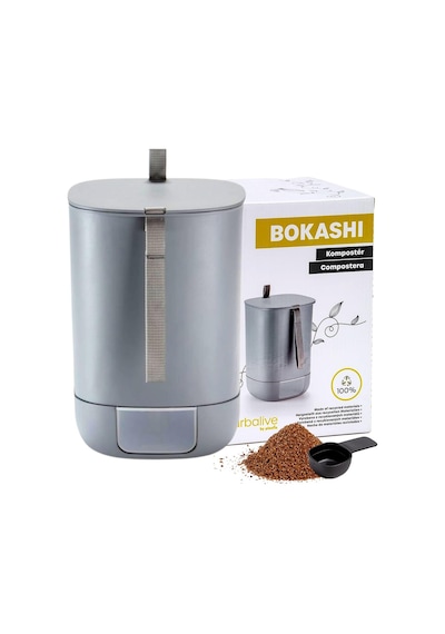 Bokashi Kova Başlangıç Seti 10,6 L - Geri Dönüştürülmüş Plastikten Tasarım Mutfak Komposteri - Bokashi Kompos Diğer