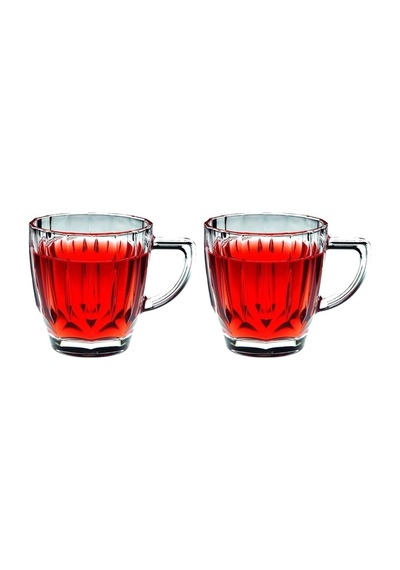 Diamond Kulplu Bardak 2'li 245ml 55083 Şeffaf