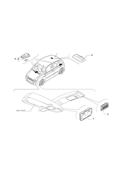 Fiat 500 Punto İdea Linea Bravo Panda Stilo Doblo Bagaj Lambası