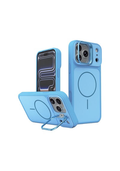 Joko Apple İphone 18 Pro Max Pale Magsafe Standlı Kapak - Sierra Blue