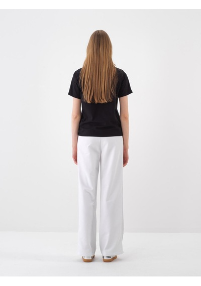 Xint Siyah Pamuk Dokulu Regular Fit Tişört 602399