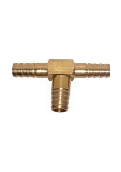 Pnömatik Pirinç Hortum Te 8 mm