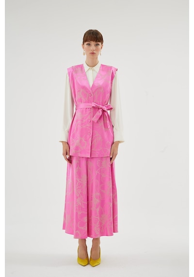 Senna Ujore Yelek Pembe Pembe