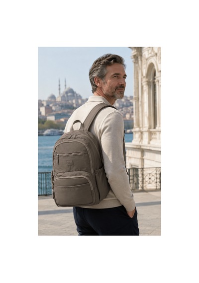Kaff Young 17303 Gri Laptop Bölmeli Unisex Sırt Çantası
