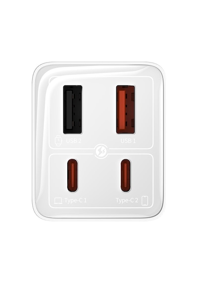 Baseus Gan6 65w Adaptör +100w Kbl Beyaz