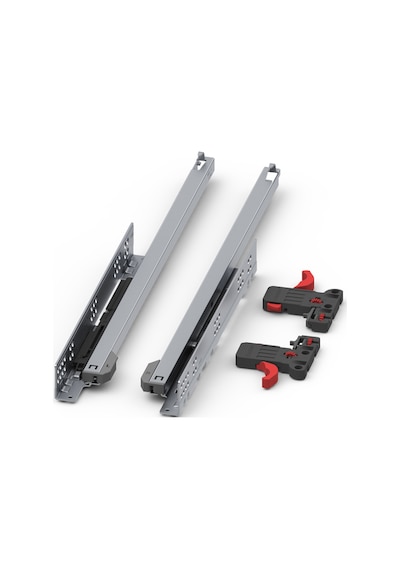 Smart Slide Frenli Kısmi Açılım 450 Mm Mandallı Çekmece Rayı