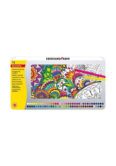 Eberhard Faber Kuru Boya 72 Renk Metal Kutu 514872