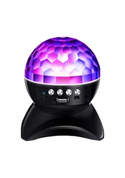 Disko Topu Led Işıklı Şarjlı Bluetooth Hoparlör