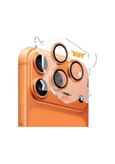 Buff İphone 17 Pro / 17 Pro Max Titan Metal Kamera Lens Koruyucu Orange Turuncu