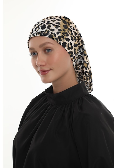Hürrem Bone Gold Drapeli Salaş Tesettür Bone Sandy Leopar Desen 2510 03 Gold Hürrem Bone Gold Drapeli Salaş Tesettür Bone Sandy Leopar Desen 2510 03 Gold