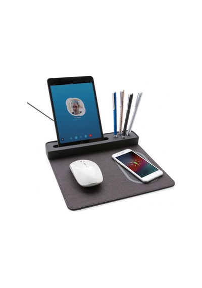 Kablosuz Şarjlı Kalemlikli Tablet Tutuculu Mousepad Al4215