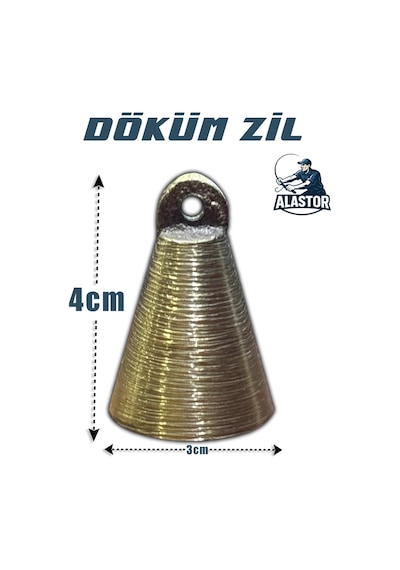 Muhteşem 5'li Balık Zil Seti Balık Zili Balık Alarmı Olta Olarmı Olta Zili Döküm Zil