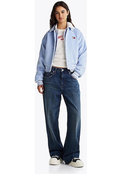 Tommy Hilfiger Tommy Jeans Kadın Mavi Varsity Bomber Ceket Mavi