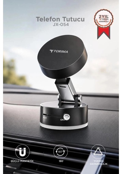 Premium Torima Telefon Tutucu Jx054 Siyah Ofis Aksesuarı Araç Gereci Manyetik Stant