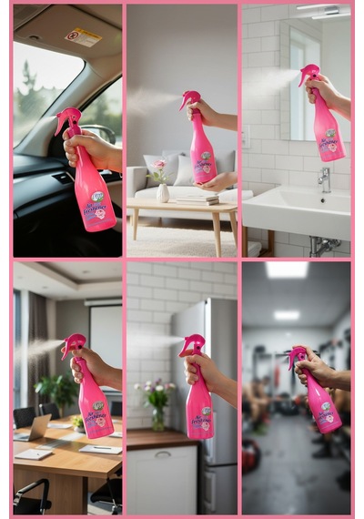 Soft & Sensitive & Spring & Lavanta & Amber & Kavun & Pudra - 400 Ml Air Freshener Neon Koku Seti Çiçeksi