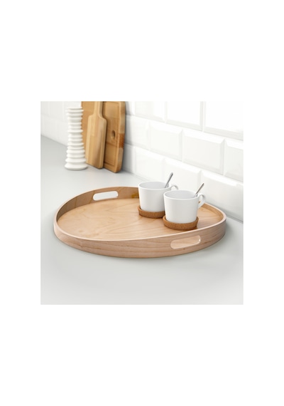 Ikea Skala Kulplu Servis Tepsisi 44 X 5 Cm Hardal Sarı