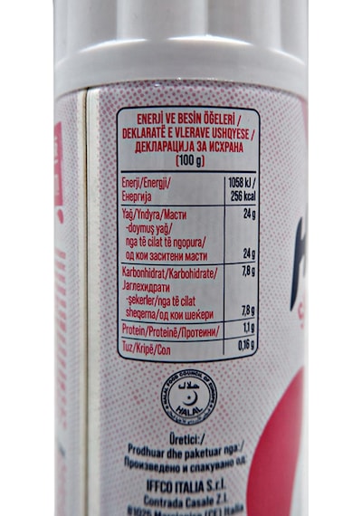 Hulala Şekerli Yağlı Sprey Krem Şanti̇ 12 x 250 G