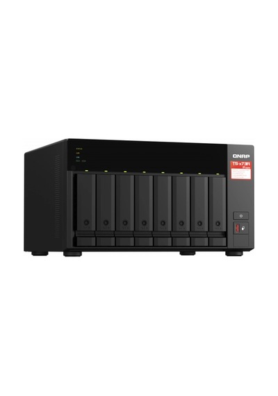 Ts-873a 8gb Ram 8 Hdd Yuvalı Siyah Nas Çoklu Depolama Ünitesi