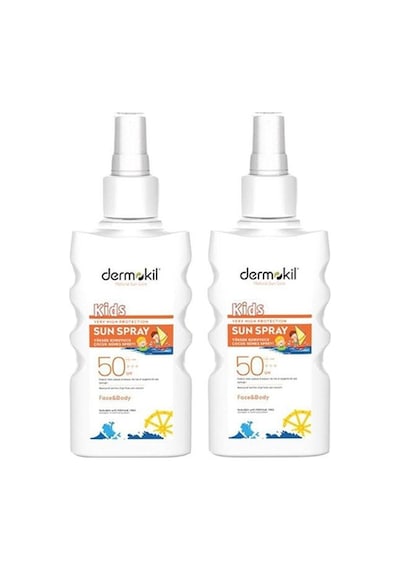 Dermokil Yüksek Koruyucu Çocuk Güneş Spreyi SPF50+ 2 x 200 ML