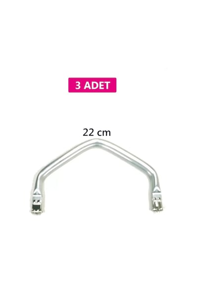 Z12concept Gizli Metal Çanta Bursu - 3 Adet - 22 Cm - Metal Çanta Aparatı Çanta Aksesuarı Diğer