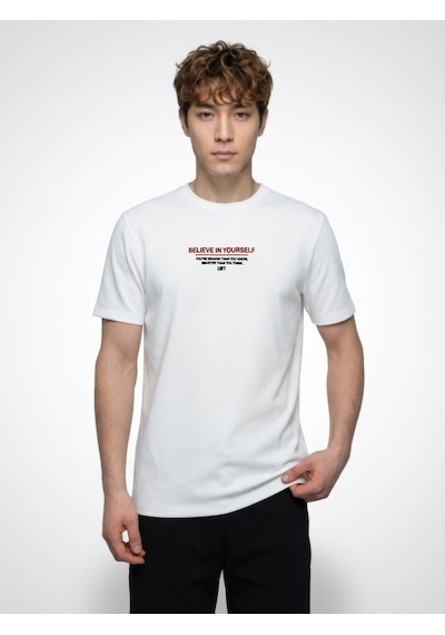 LOFT Regular Fit Erkek Tshirt K.kol Lf2042994 Q1.v1 Beyaz