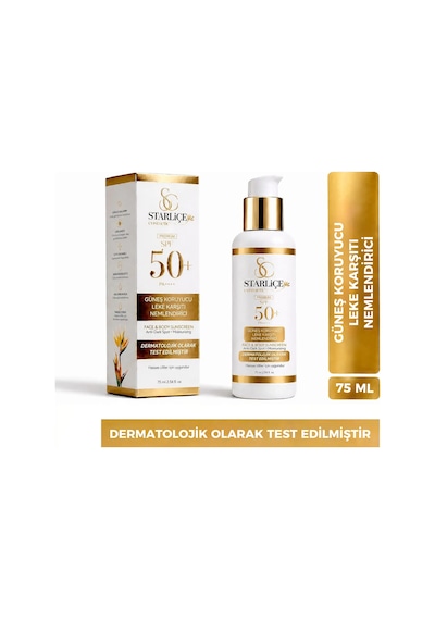Starliçe Leke Karşıtı Nemlendirici ve Koruyucu Güneş Kremi SPF50+ 75 ML
