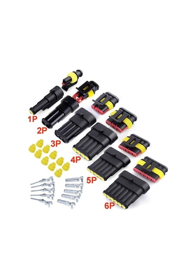 Superseal Su Geçirmez Araç Konnektörü 15Mm 4 Pin'Li
