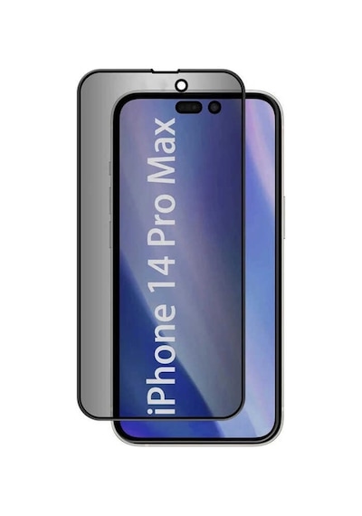 Apple Uyumlu   iPhone 14 Pro Max Zore Kor Privacy Cam Ekran Koruyucu