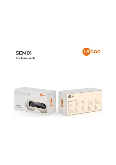 Lecoo SEM01 Ayarlanabilir 3 Modlu Titreşimli Göz Masaj Ve Terapi Aleti Beyaz