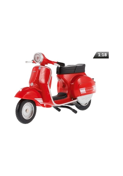 1976 Vespa 200 Rally Kırmızı 1/18 Motosiklet Diecast Model