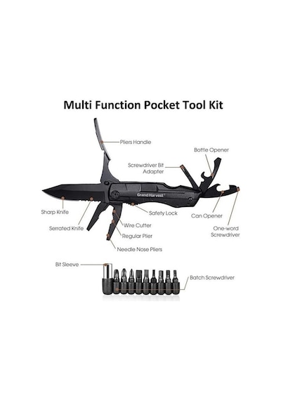 Grand Kamp Harvest Ghk-pl107 Foldable Multi Tool Kahverengi
