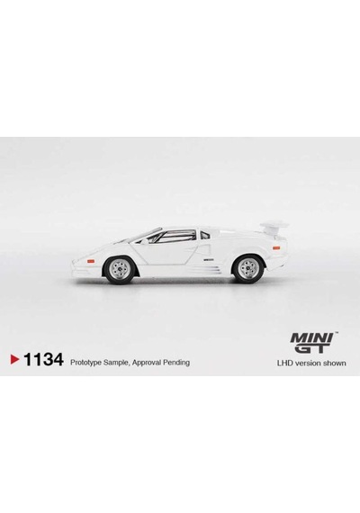 Mini-gt Lamborghini Countach 25th Anniversary Beyaz 1/64 Model Araba