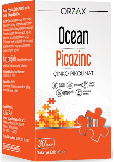 Ocean Picozinc Çinko Pikolinat 30 Tablet