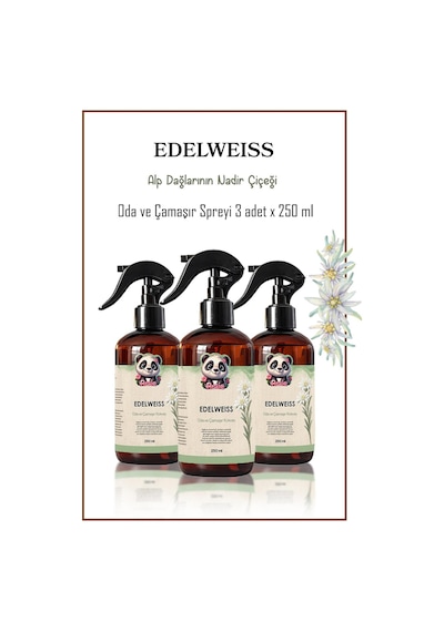 Rosie 3 Adet Edelweiss Oda Ve Çamaşır Spreyi 250 Ml Fresh