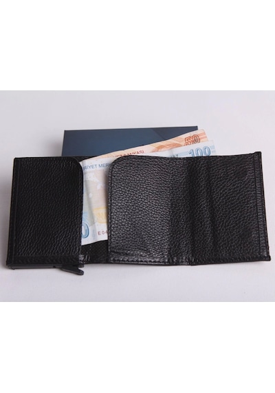 Ozka Leather Collection Kişiye Özel Yeni Trend Mıknatıslı Otomatik Mekanizmalı Cüzdan