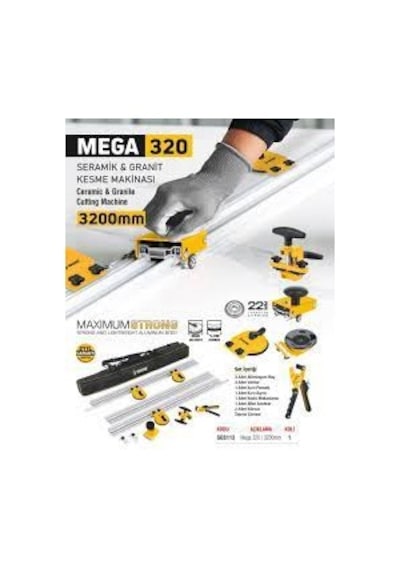 Sgs113 Mega 320 Seramik Granit Fayans Kesme Makinası 3200mm
