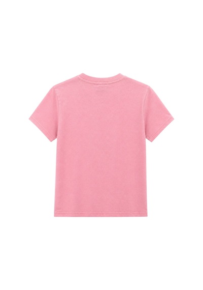 Mixray 2100 Kadın Slim Fit Bisiklet Yaka Soft Basic T-shirt Pembe