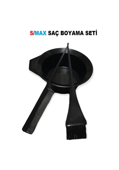 Saç Boyama Seti 3 Parça Siyah -boya Kabı Fırça Tarak